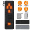 Heated Sleeping Bag Liner Powered By USB Plug Power Bank 3 Temperature Levels with Carrying Bag Machine Washable Electric Tent Heating Pad For Camping