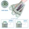 64Oz Glass Water Bottle Sports Water Bottle Motivational Water Bottle Water Intake Tracker Bottle with Straw Time Marker Silicone Sleeve Handle for Gy
